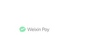 Логотип Weixin Pay (WeChat Pay) на белом фоне; иллюстрация к новости о поддержке оплаты PayPal в Китае через QR‑коды.