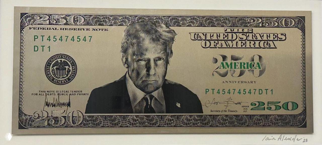 Идея банкноты $250 с портретом Трампа
