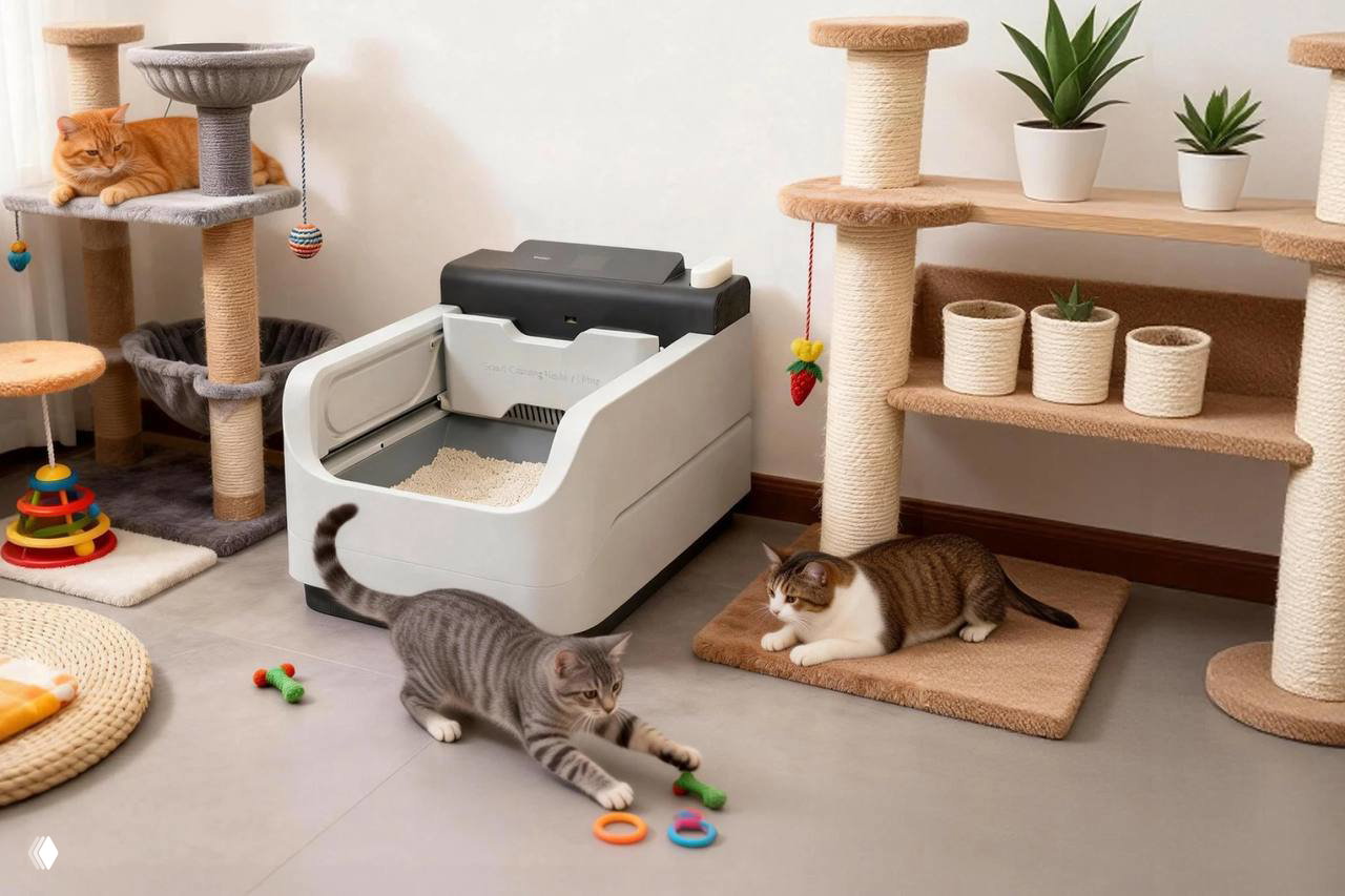 AI-туалет Petalas для кошек — $999