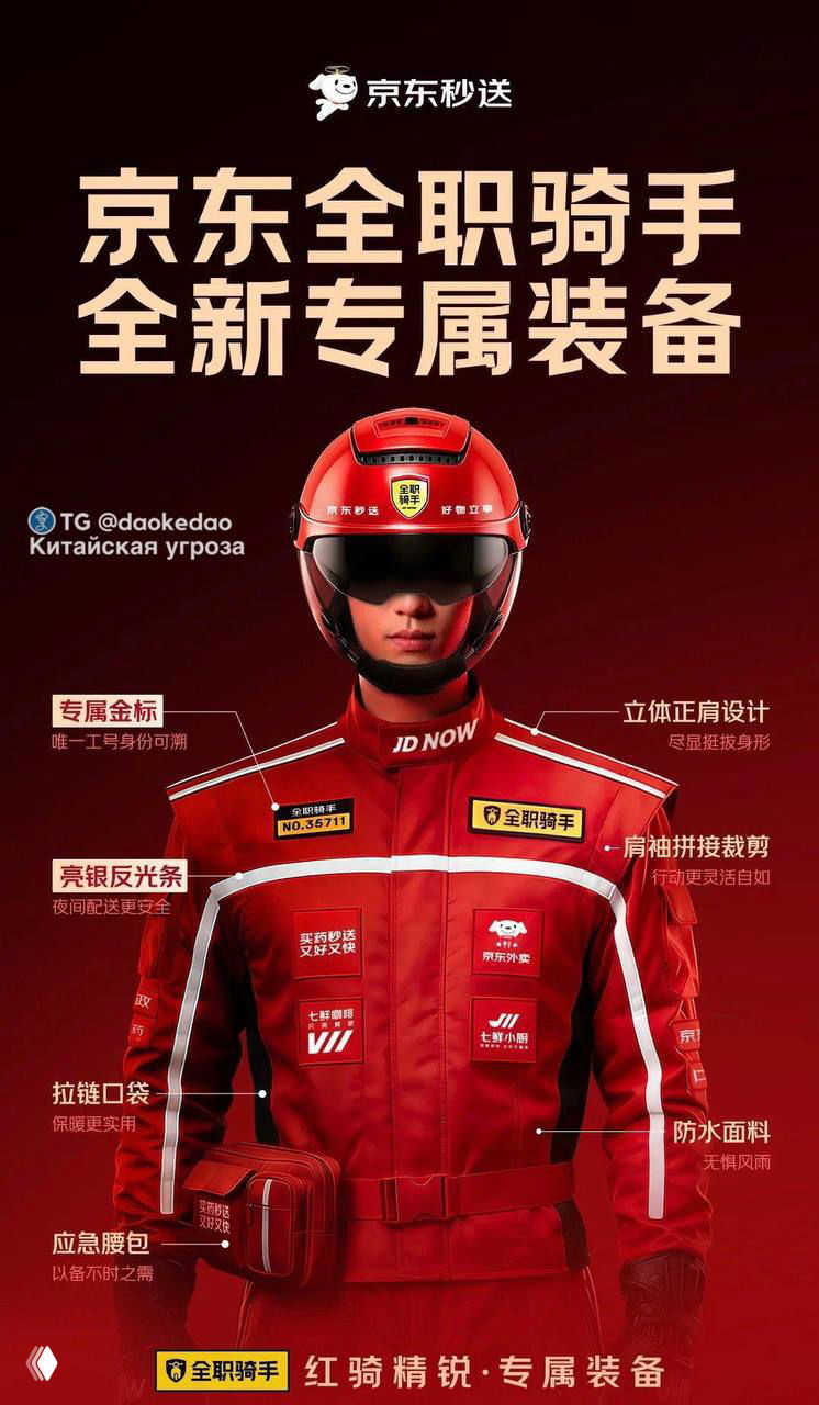 JD.com представила новую форму для курьеров