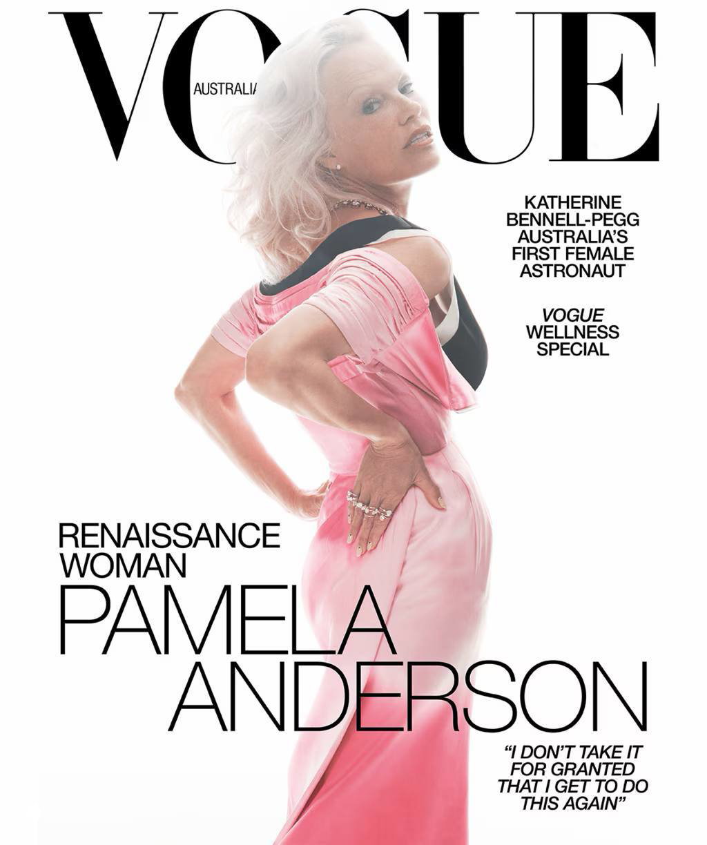 Памела Андерсон на обложке Vogue Australia