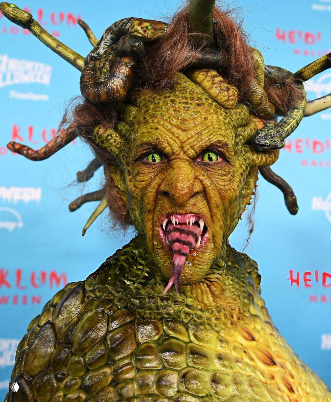 Хайди Клум в образе Медузы Горгоны