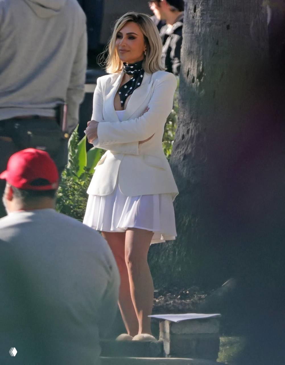 Ким Кардашьян на съёмках фильма «Пятое колесо»