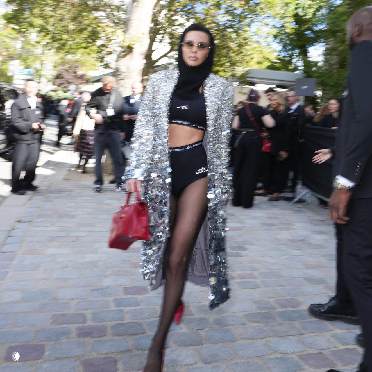 Оксана Самойлова на показе Balenciaga
