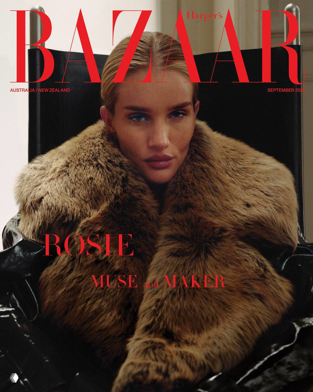 Роузи Хантингтон-Уайтли на обложке Harper's Bazaar