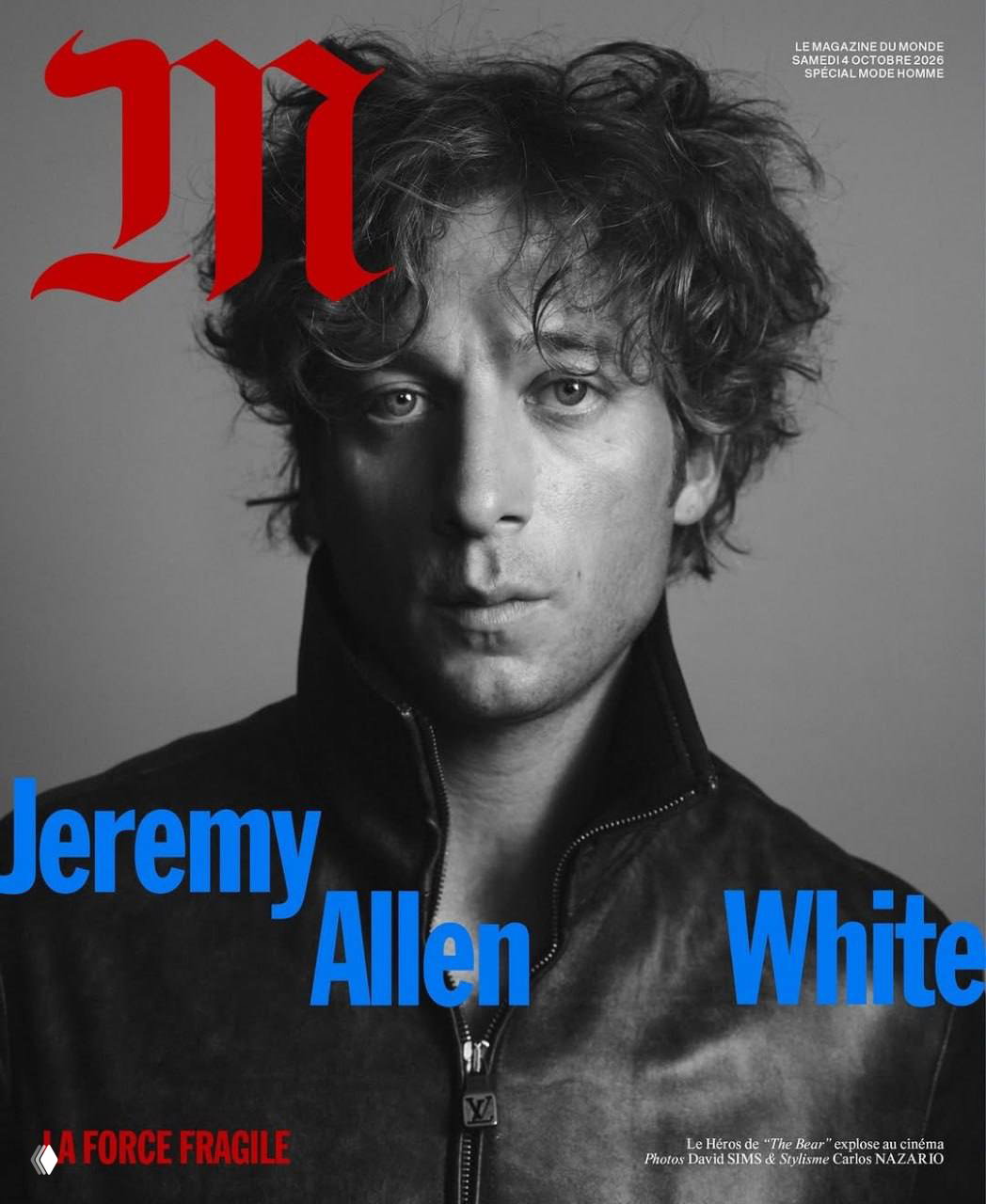 Джереми Аллен Уайт на обложке M Le Magazine