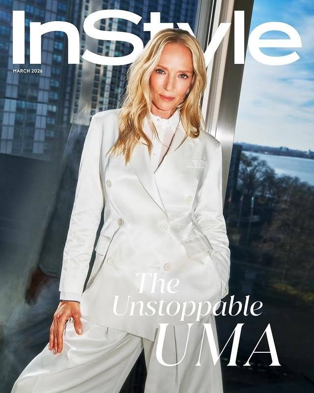 Ума Турман на обложке InStyle — март 2026