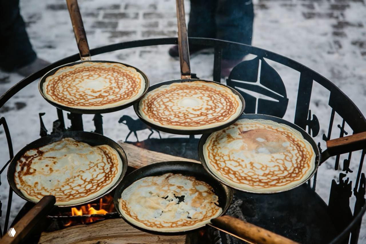 Масленичный перформанс, Валентин и 23 февраля