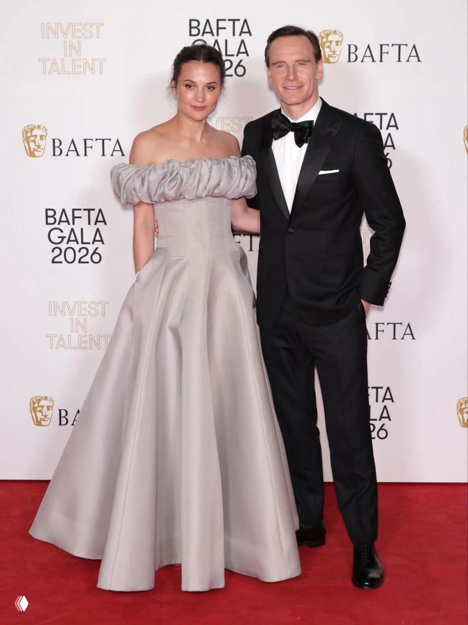 Алисия Викандер и Майкл Фассбендер на BAFTA