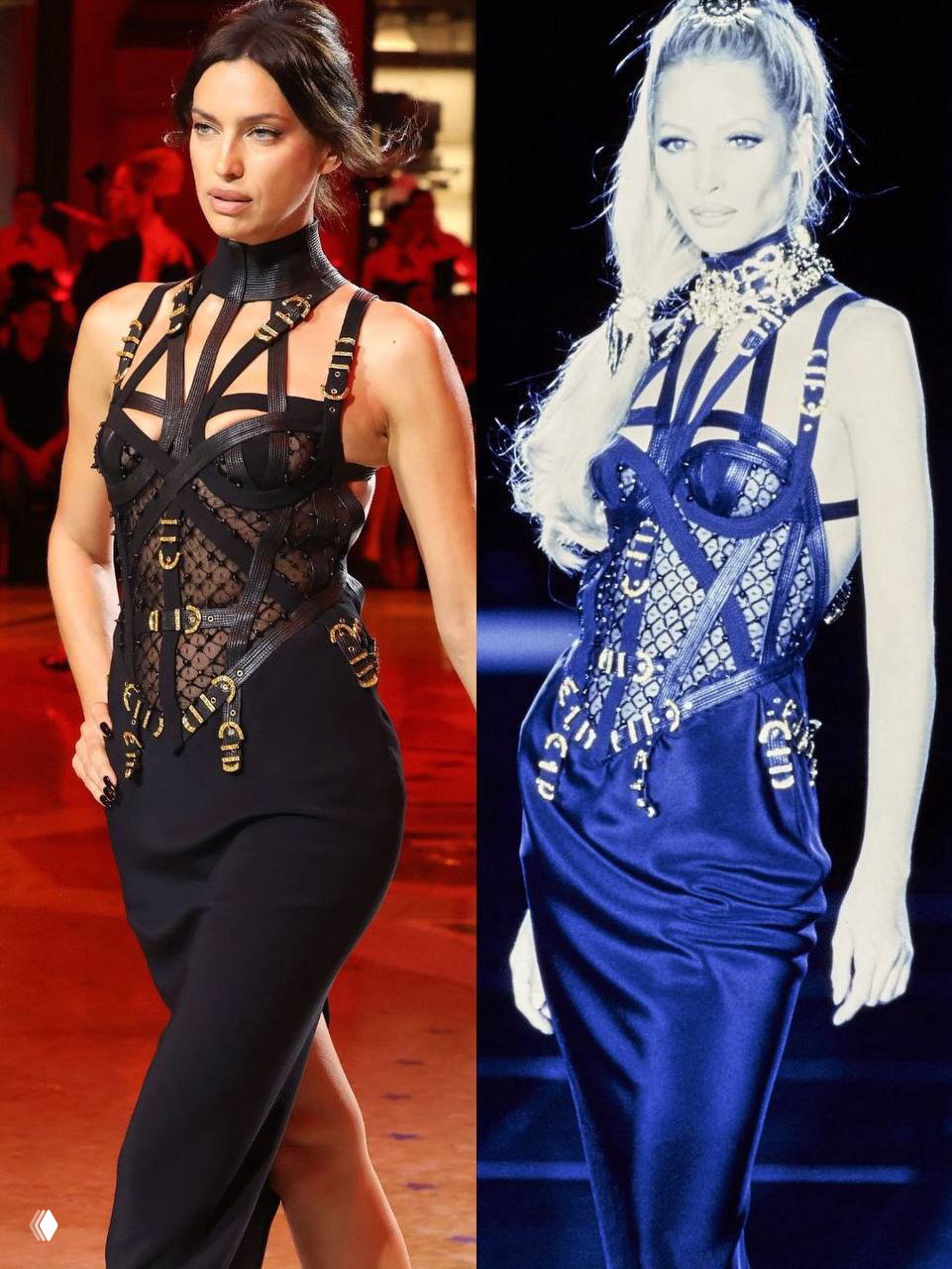 Ирина Шейк в архивном Versace на Vogue World