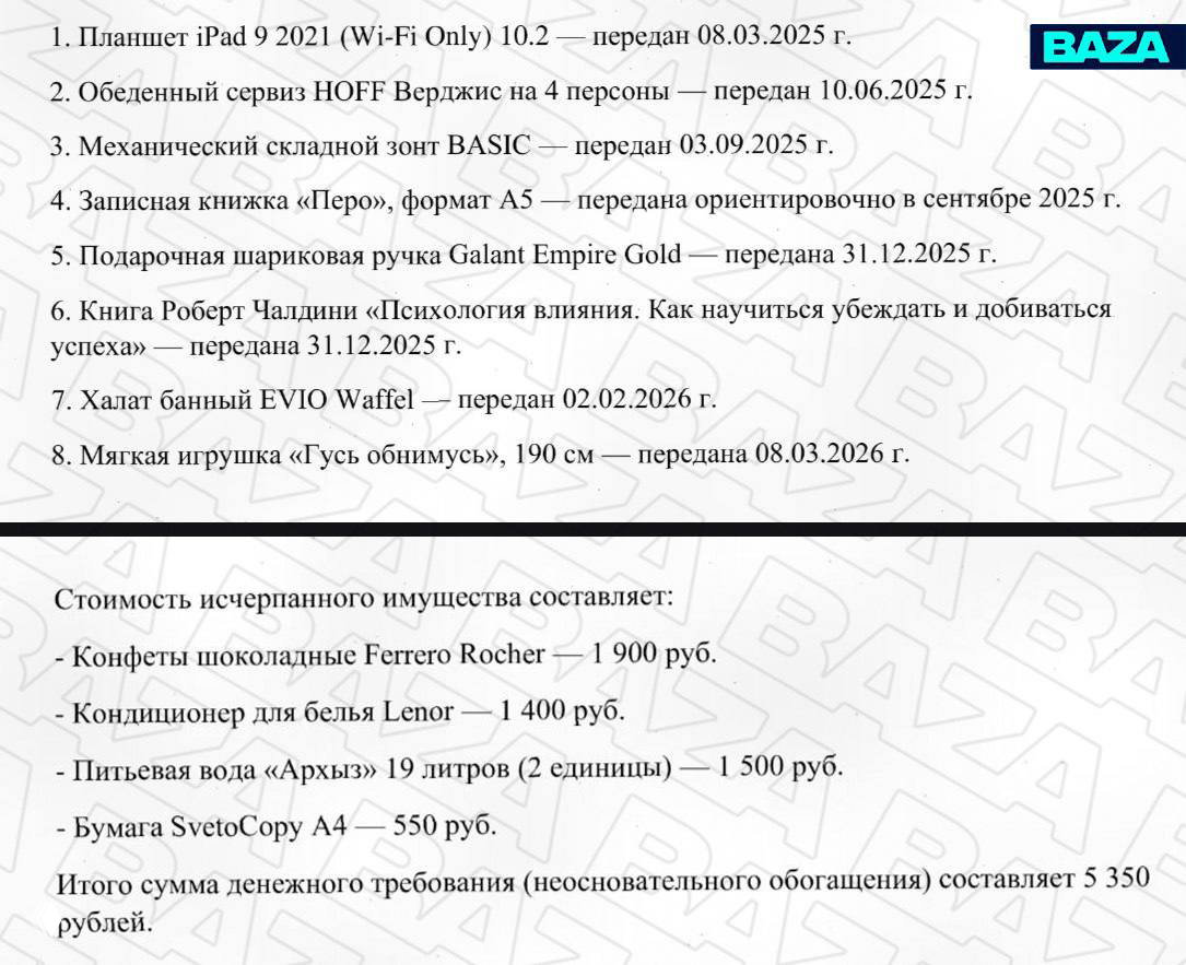 Москвич через суд потребовал вернуть подарки от бывшей
