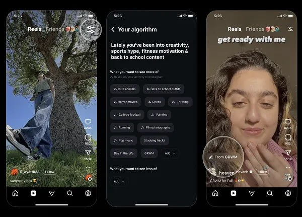 Instagram* разрешил напрямую управлять алгоритмом ленты