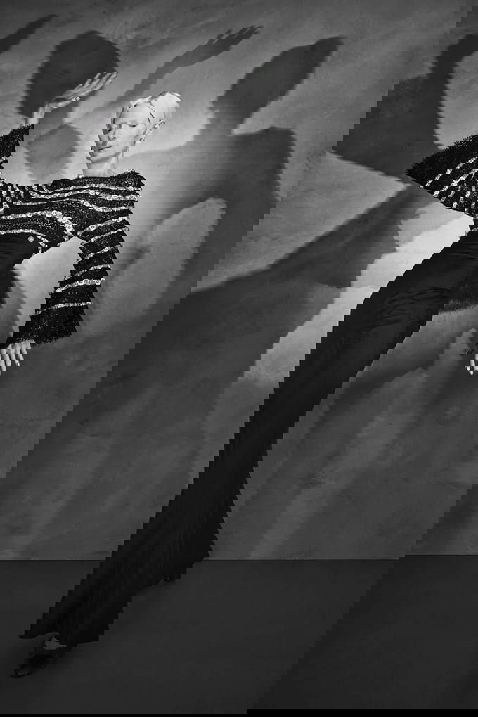 Тильда Суинтон в Chanel: полоска остаётся в тренде