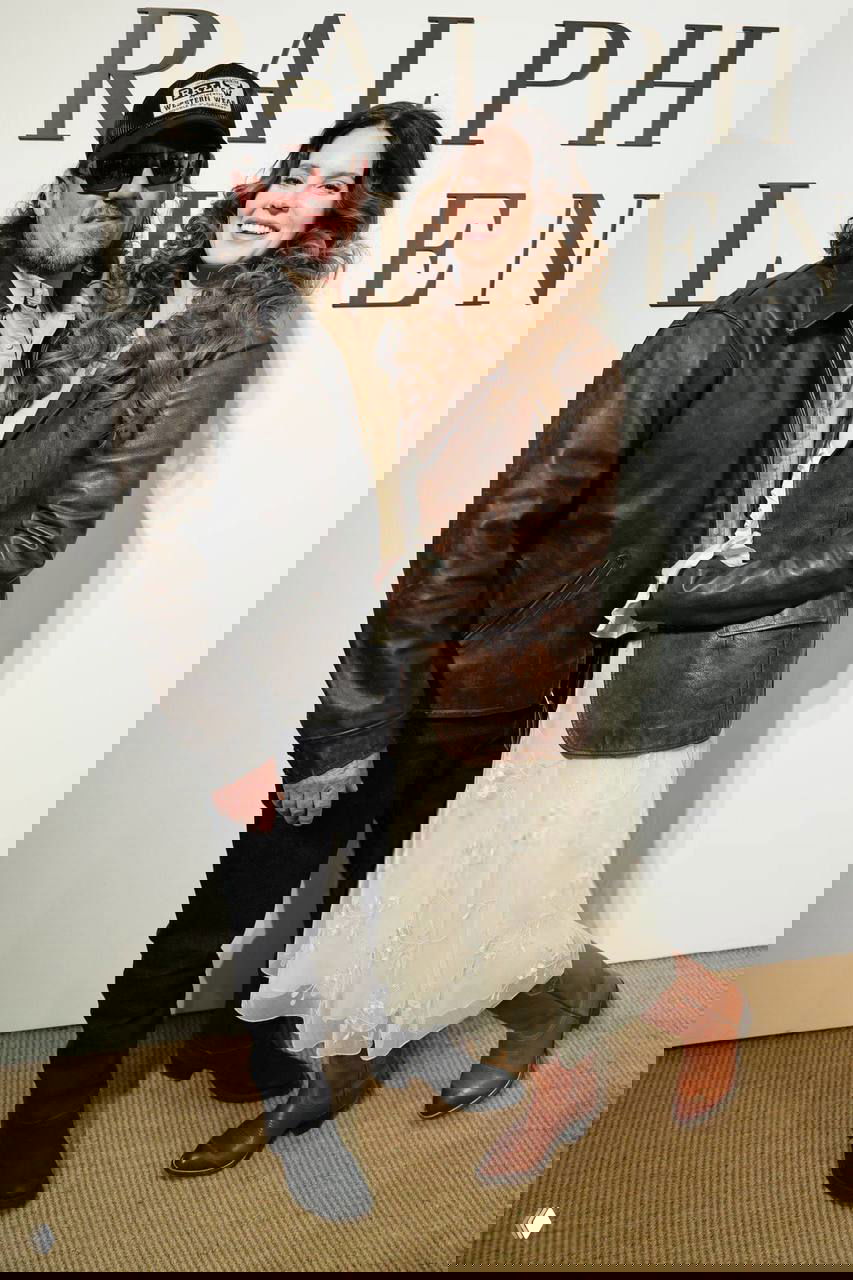 Лана Дель Рей на показе Ralph Lauren с мужем