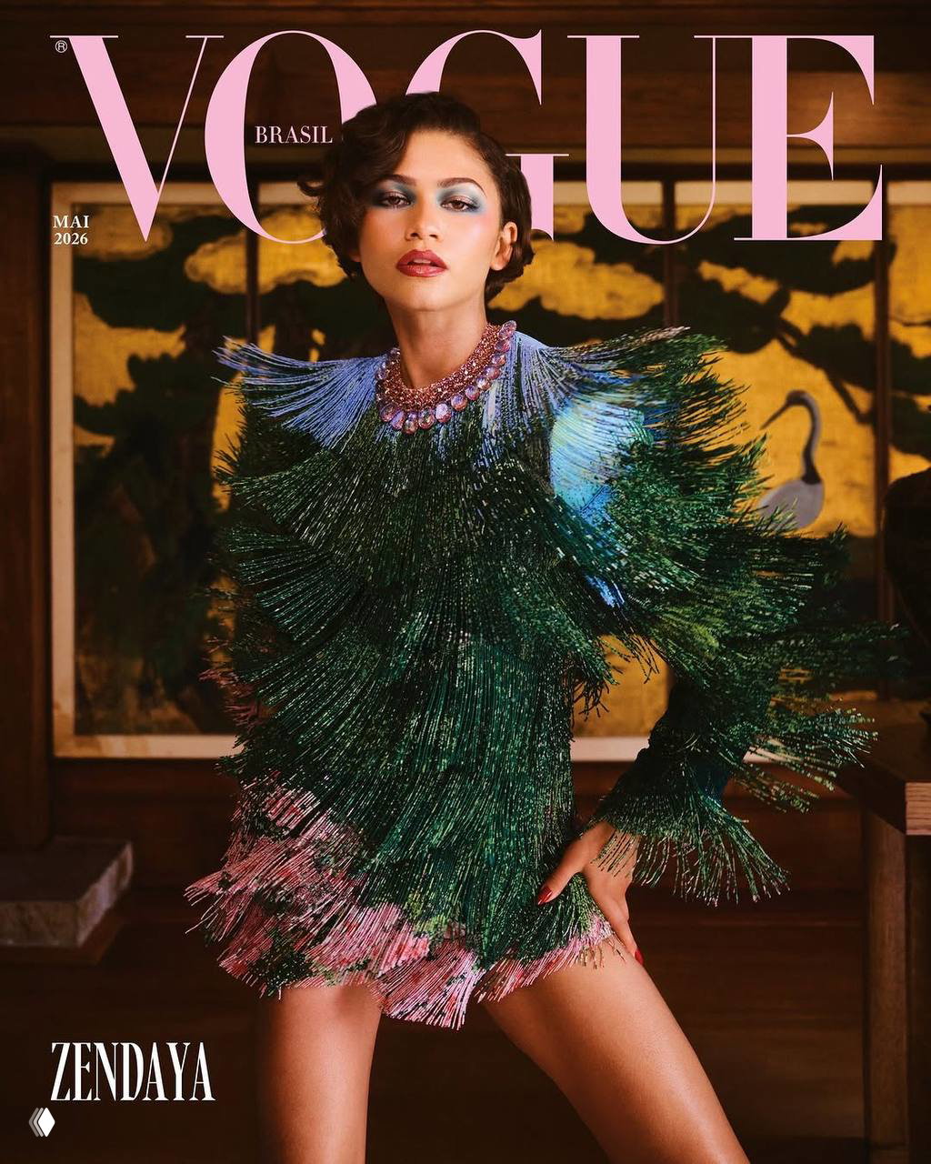 Зендея на обложке бразильского Vogue