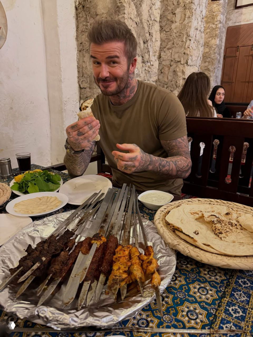 Дэвид Бекхэм в Дохе: еда, футбол и Арт-Базель