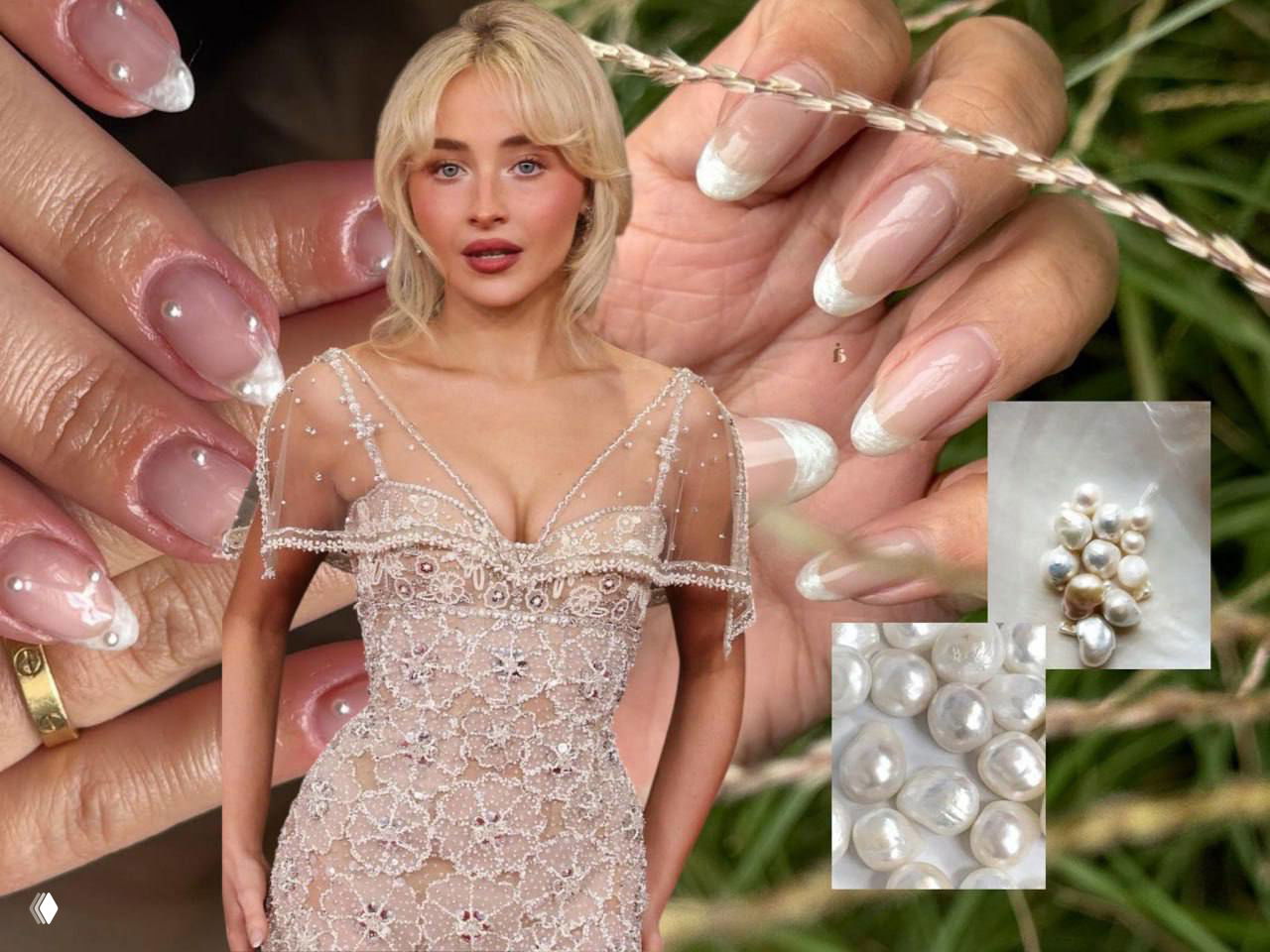 Жемчужный френч: маникюр весны