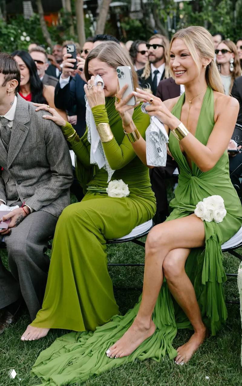 Белла и Джиджи Хадид на свадьбе сводной сестры