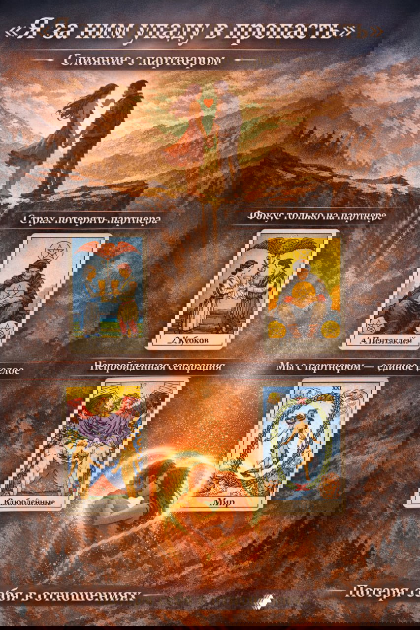 Карты-маркеры созависимости в Таро