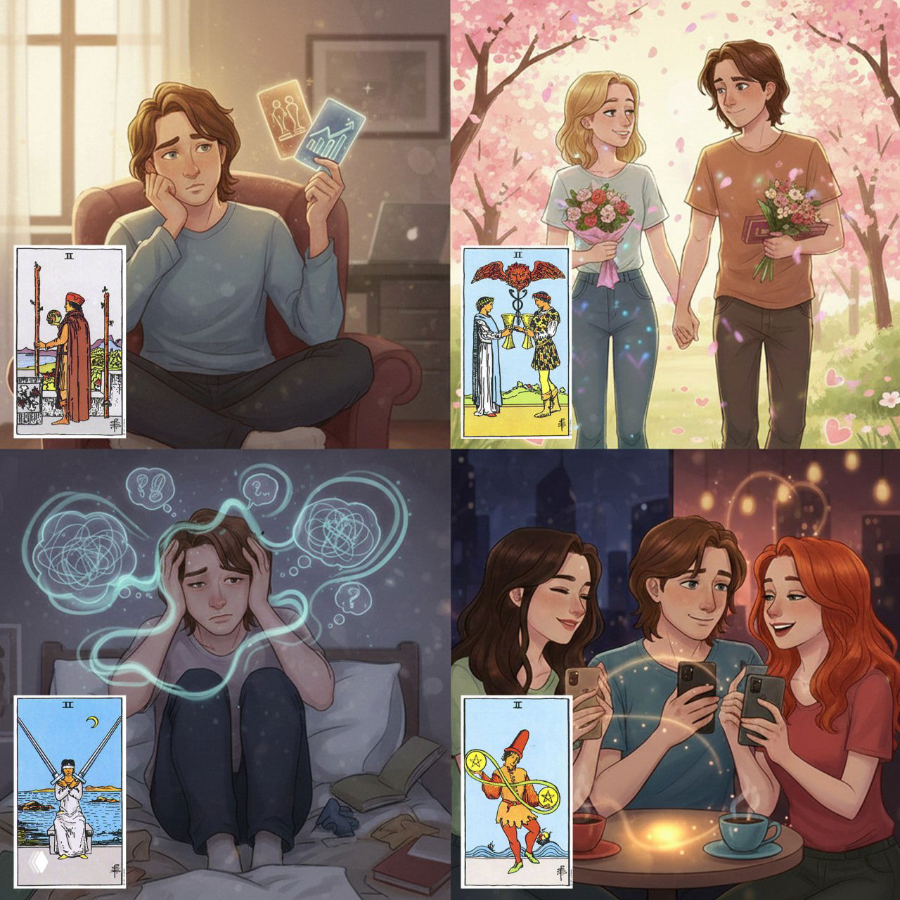 Двойки в Таро — роль в отношениях