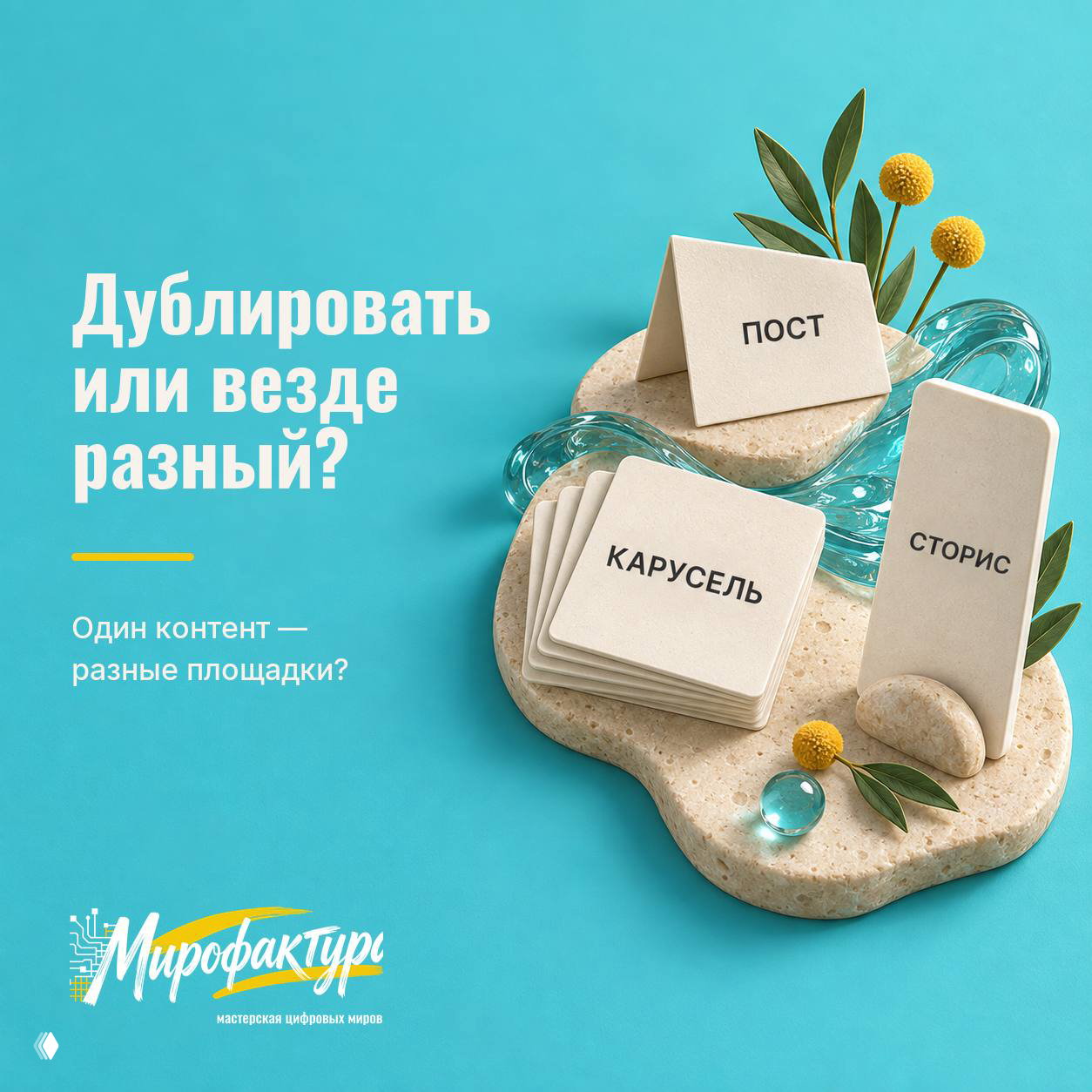 Дублировать или везде разный?