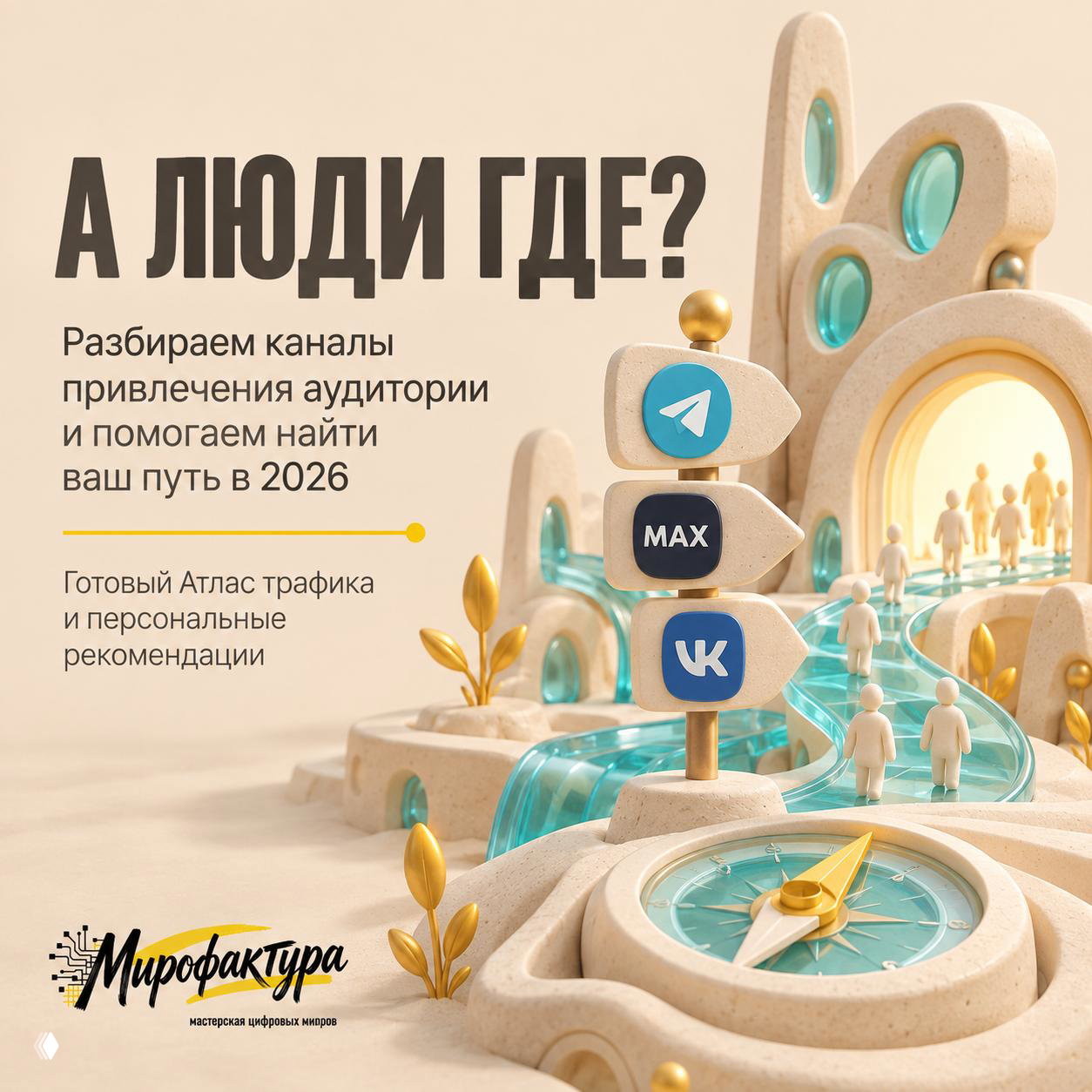 А люди где? — выбор каналов и Атлас трафика 2026