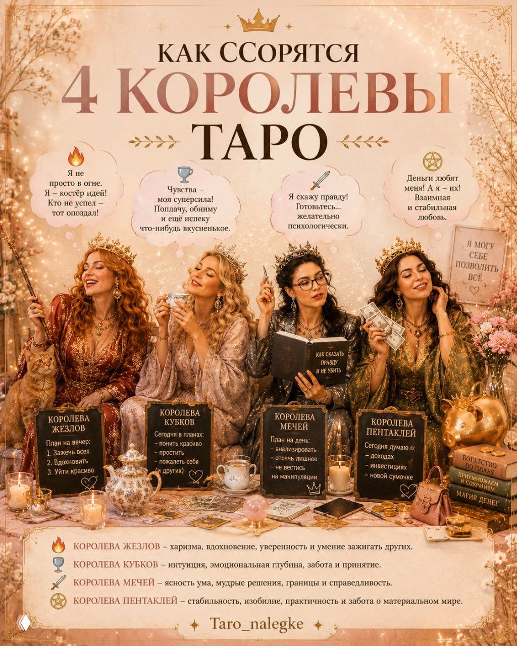 КАК ССОРЯТСЯ КОРОЛЕВЫ ТАРО СО СВОИМИ МУЖЬЯМИ
