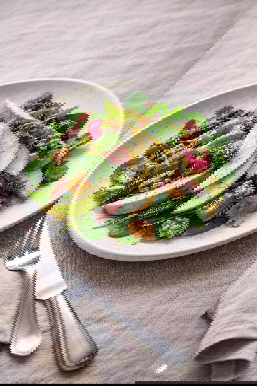 Салат «Зелёный бархат» с грушей и трюфельной ноткой