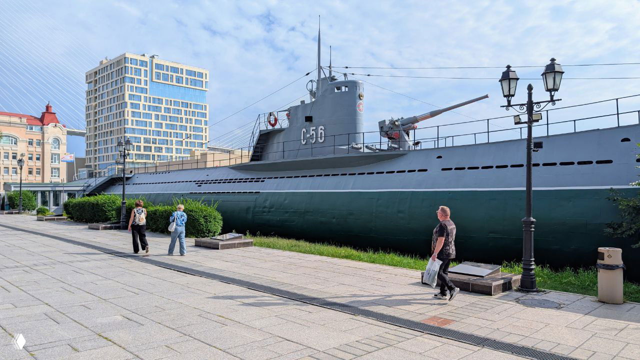 Подводная лодка С-56 во Владивостоке