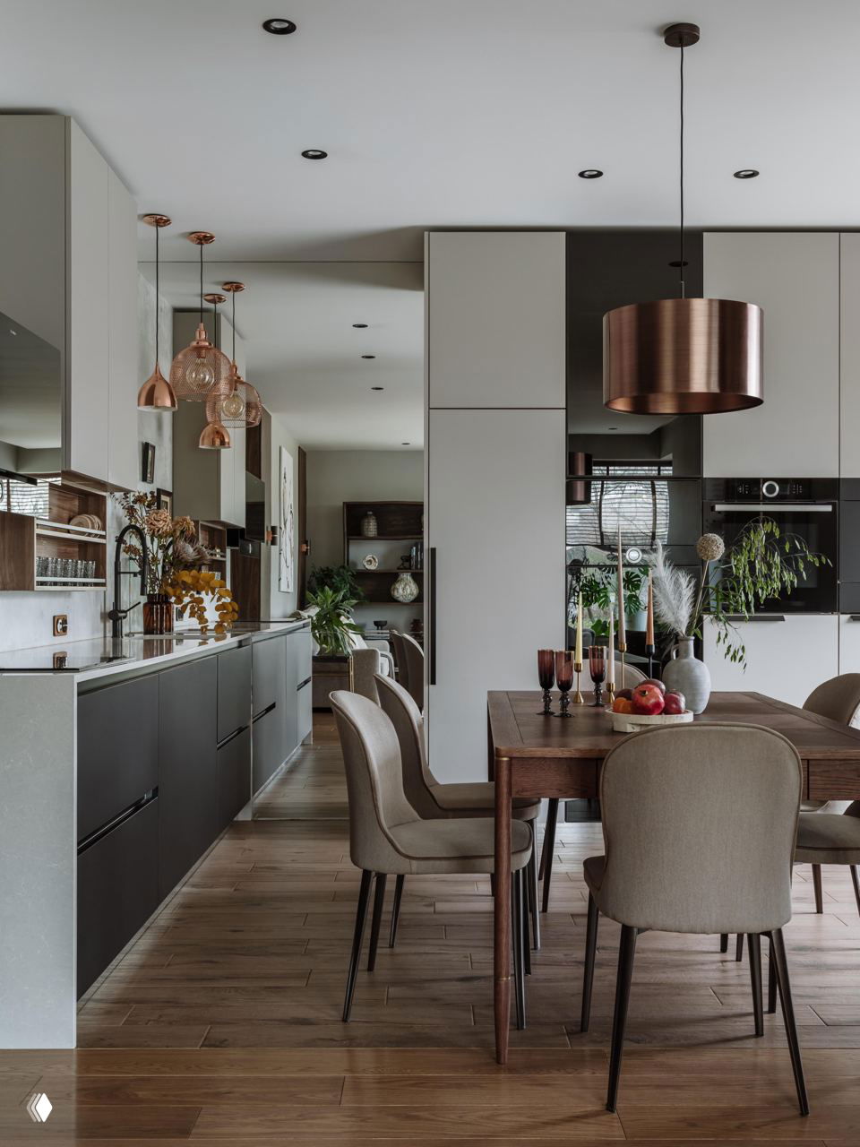 На берегу Яузы: квартира 105 м² для большой семьи