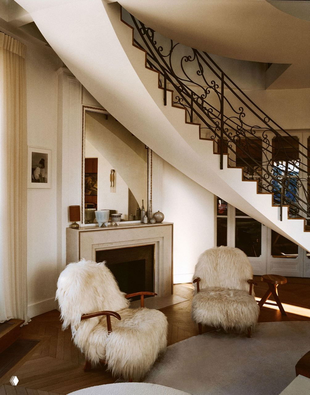 Под куполом: парижская квартира Изабель Станислас