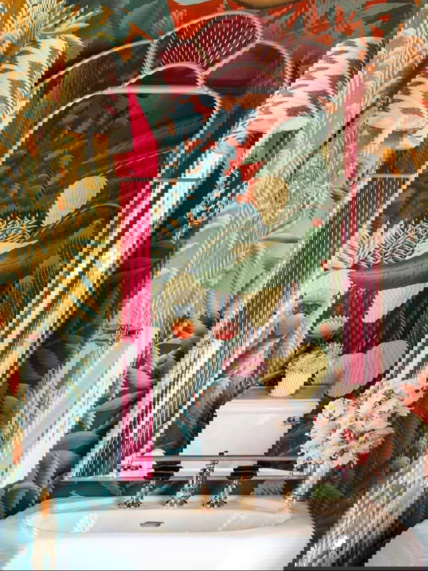 Обои в санузле: 45+ идей и вариантов