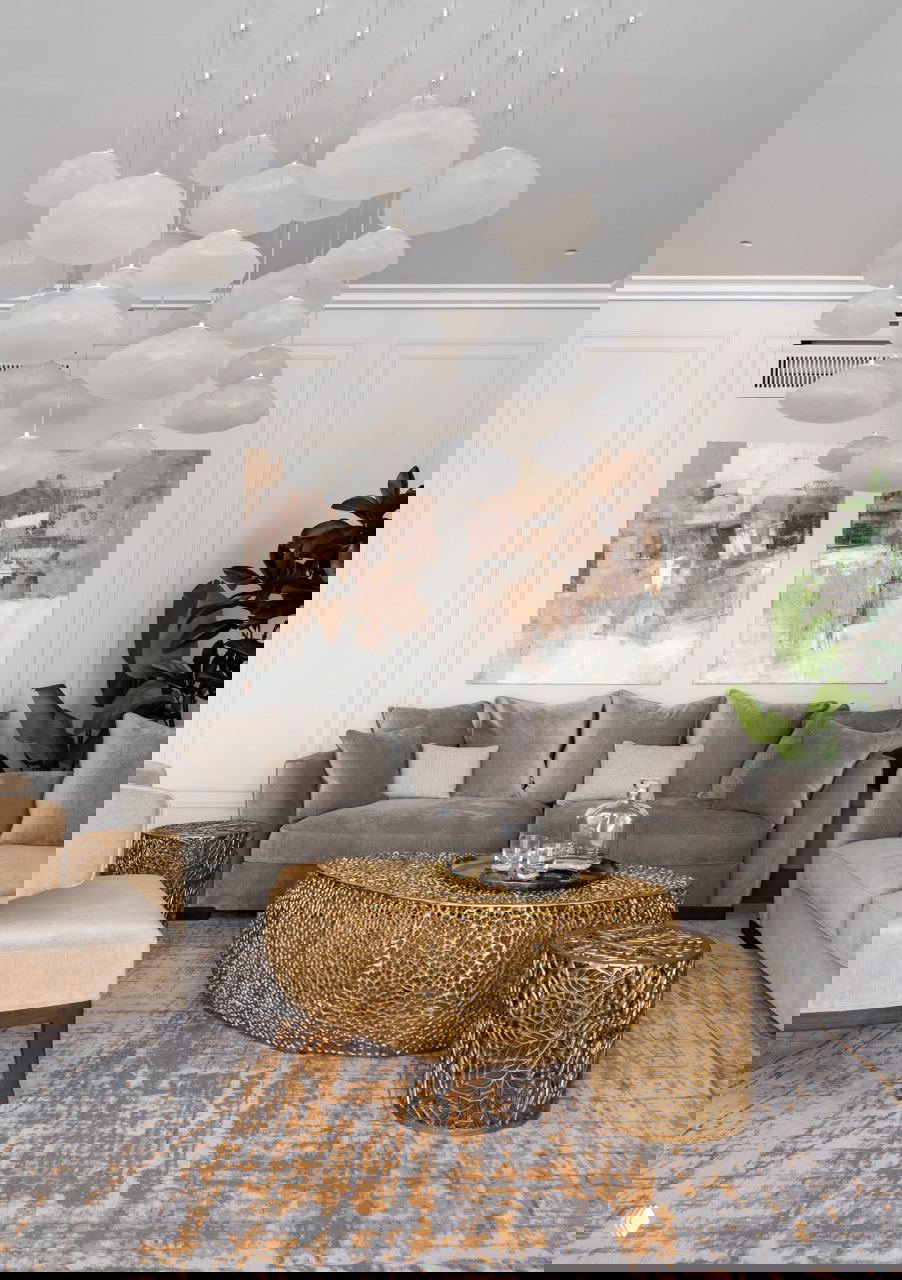 Квартира 143 м² в Москве: нестандартные светильники и акценты