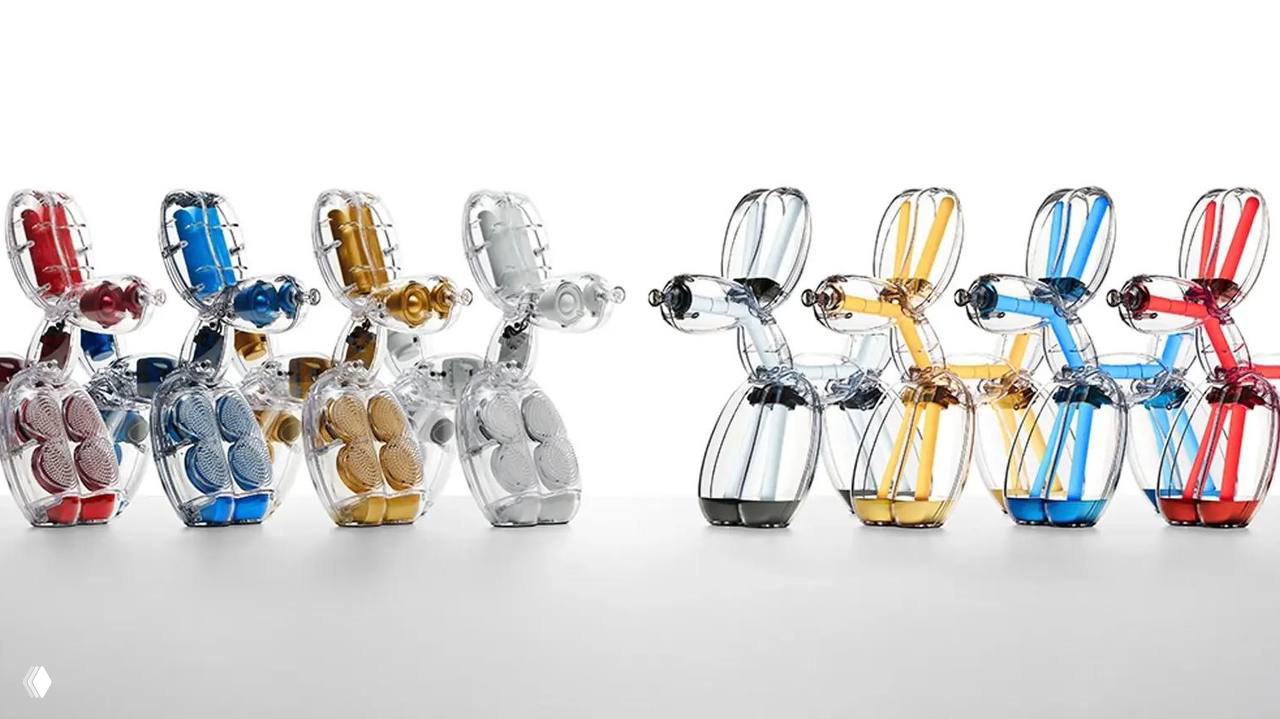 Лампы и колонки Balloon Dog — коллаборация Lexon и Кунса