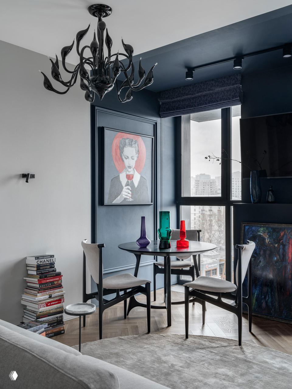 Шинуазри и современная эклектика: квартира 74 м² в Москве