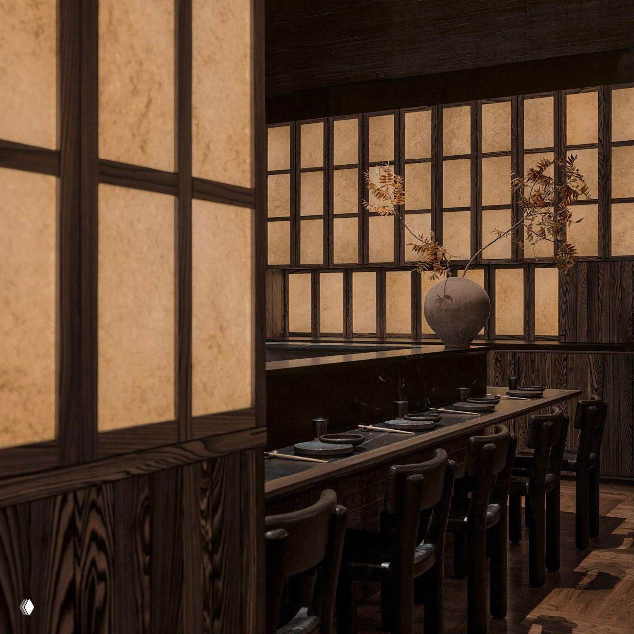 Ресторан в Техасе: обугленный кипарис и японская эстетика