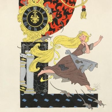 Иллюстрация в детском стиле с детализацией персонажей и сценой из сказки; пример ранних книжных работ Булатова в издательствах «Детгиз» и «Малыш».