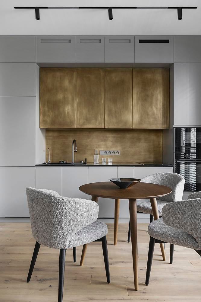 Квартира 45 м² в Москве: оранжевая ванна и хаммам