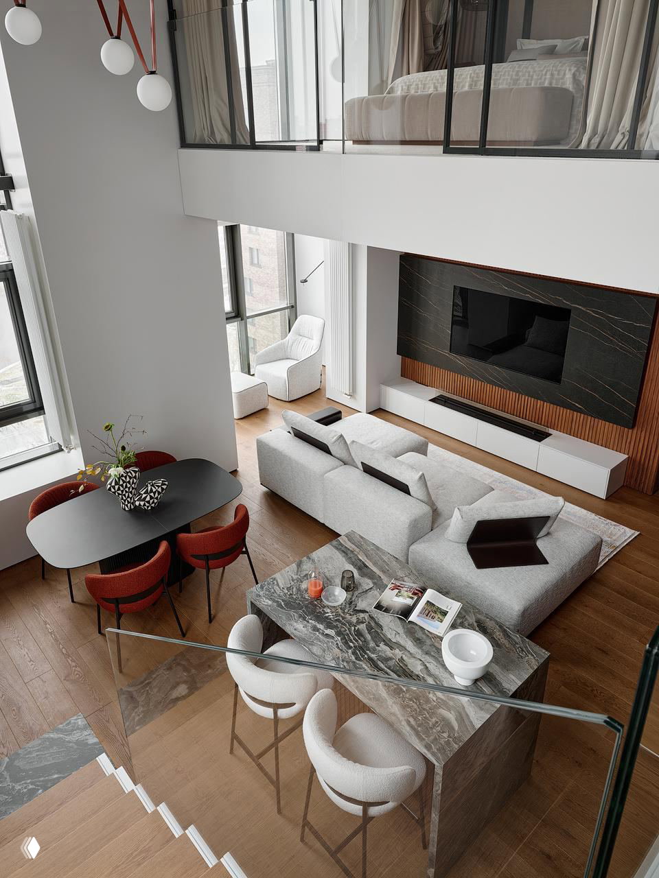 Квартира 120 м² с шестиметровым потолком в Красноярске