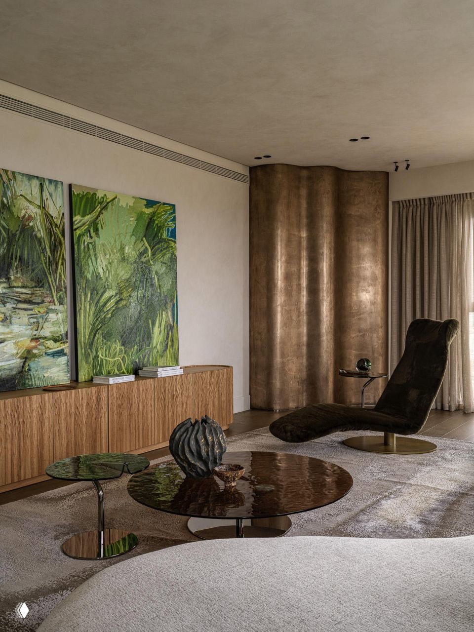 Утро у озера: квартира 170 м² в Москве