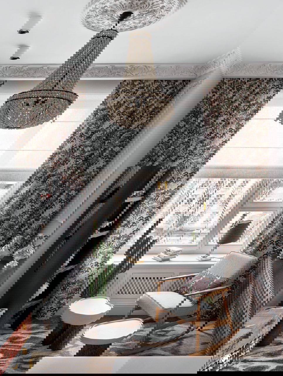 Маленькая квартира 38 м² с винтажными акцентами в Москве