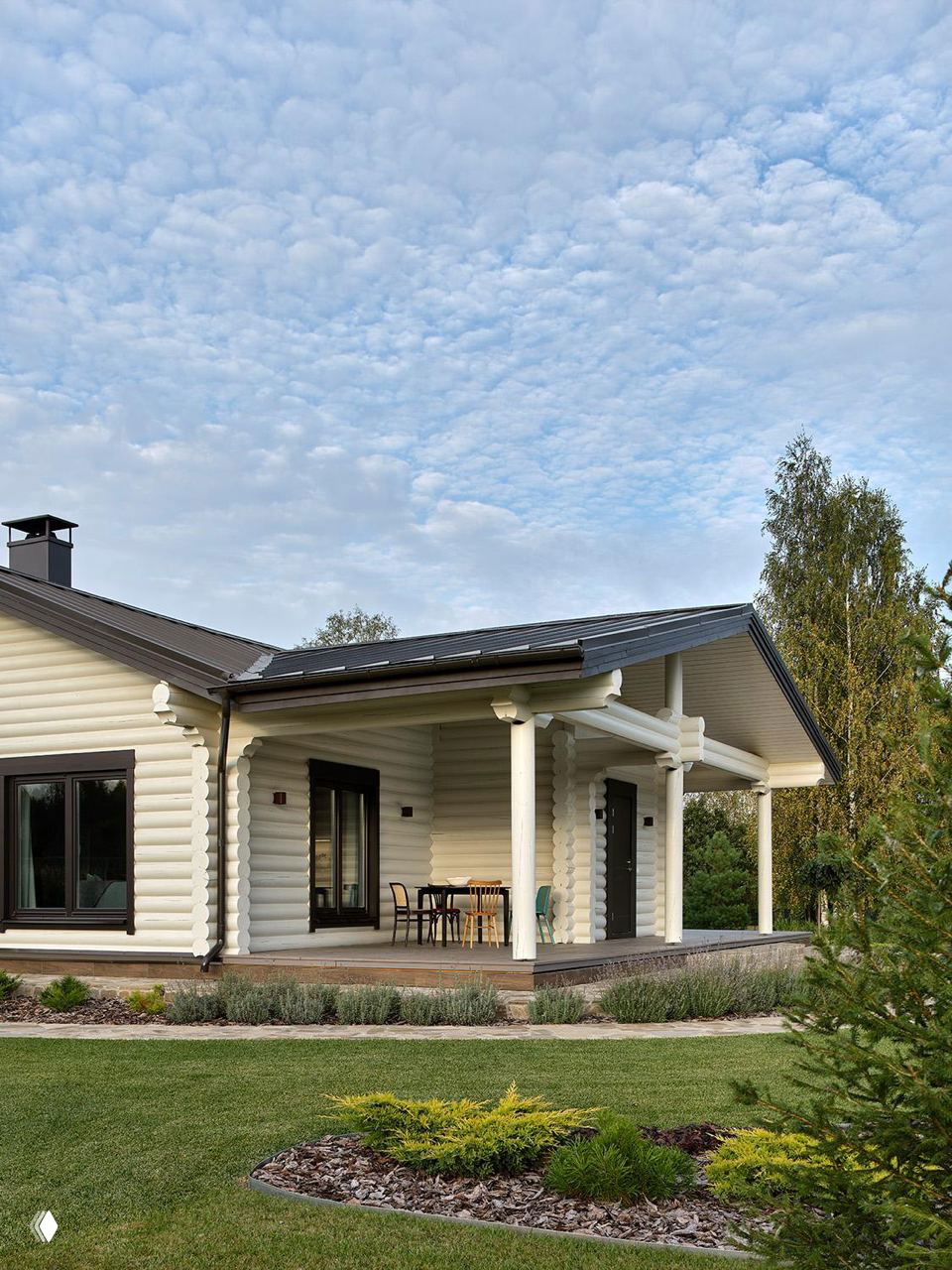 Бревенчатый дом 150 м² в Подмосковье