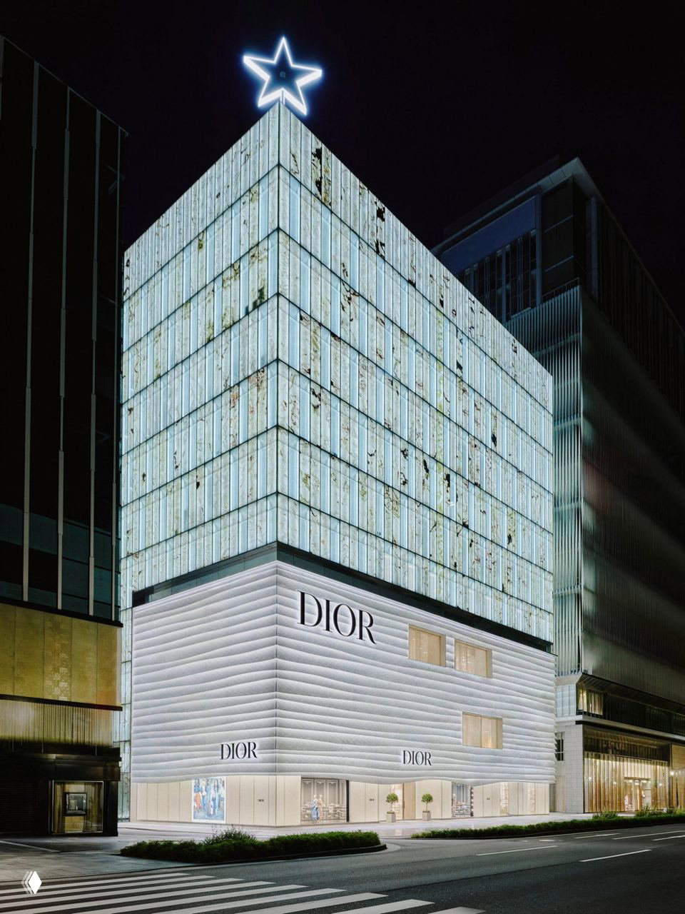 Бутик Dior в Осаке: интерьер Питера Марино