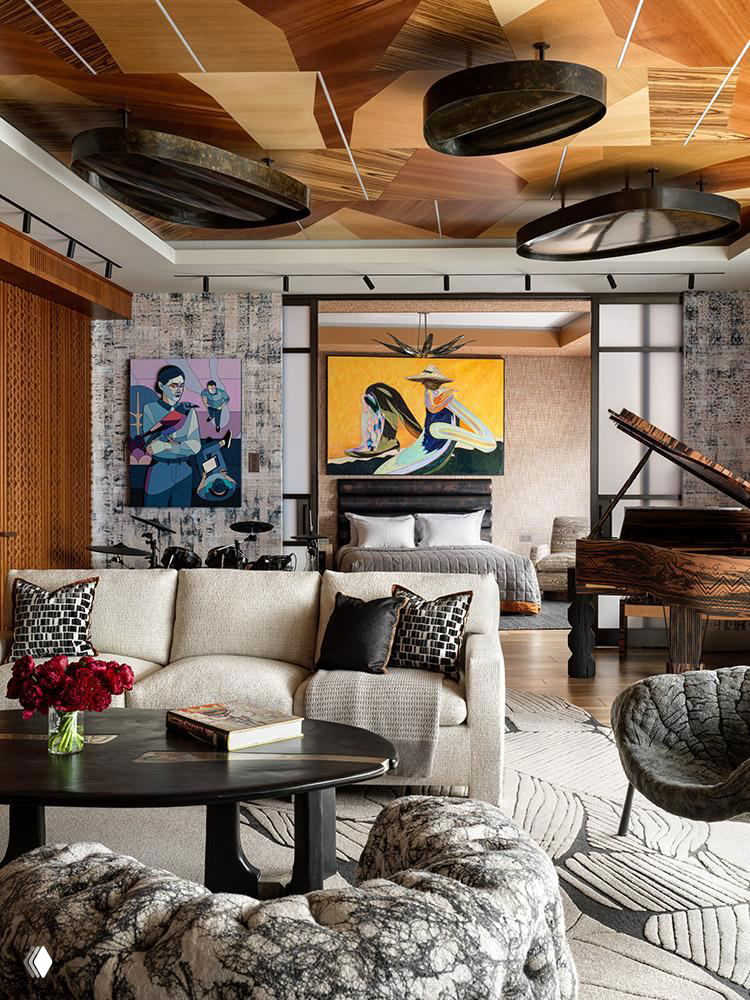 Интерьер недели — квартира с необычным роялем в Москве