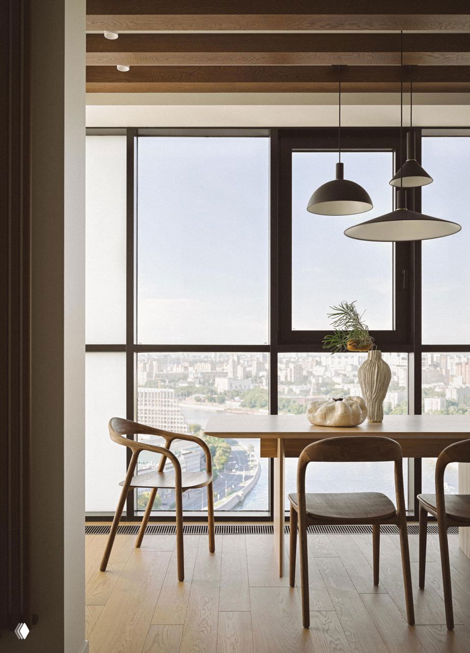 Квартира 120 м² в Москве: интерьер в японском стиле