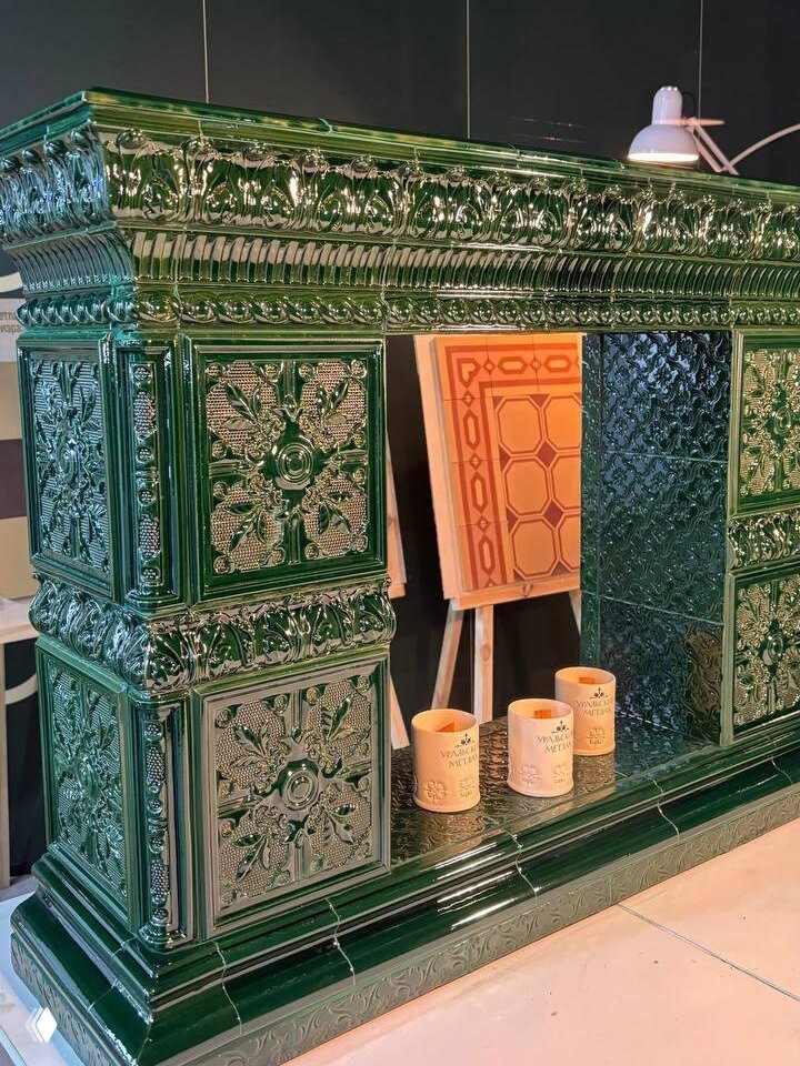 Декоративные камины из изразцов, но без монтажа!