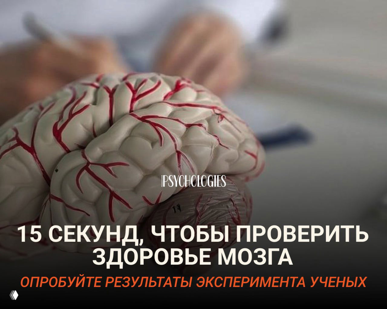 15 секунд, чтобы понять, как чувствует себя мозг