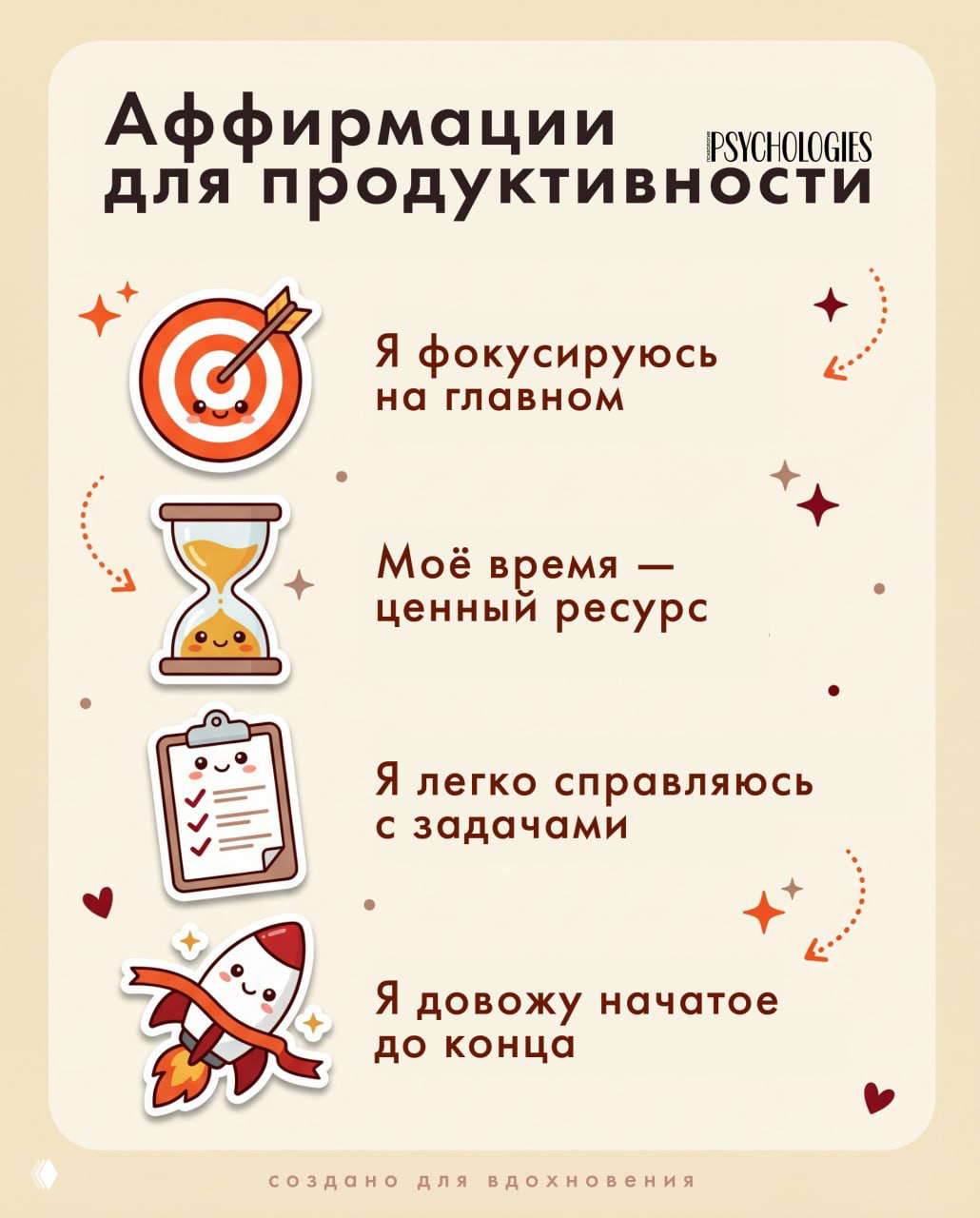 Аффирмации для продуктивности перед рабочей неделей