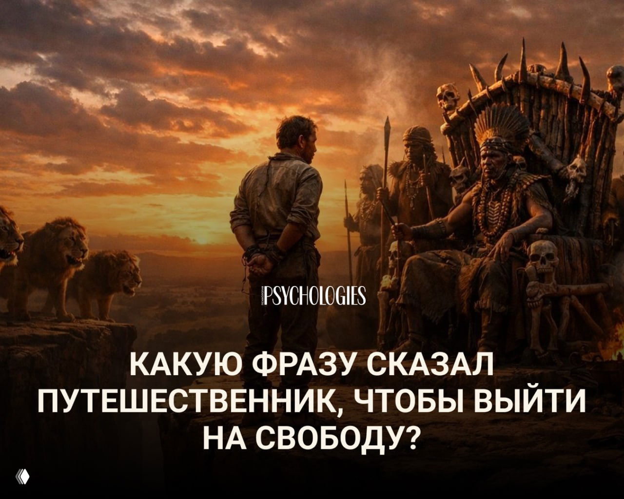 Задача на логику: какую фразу сказал путешественник?