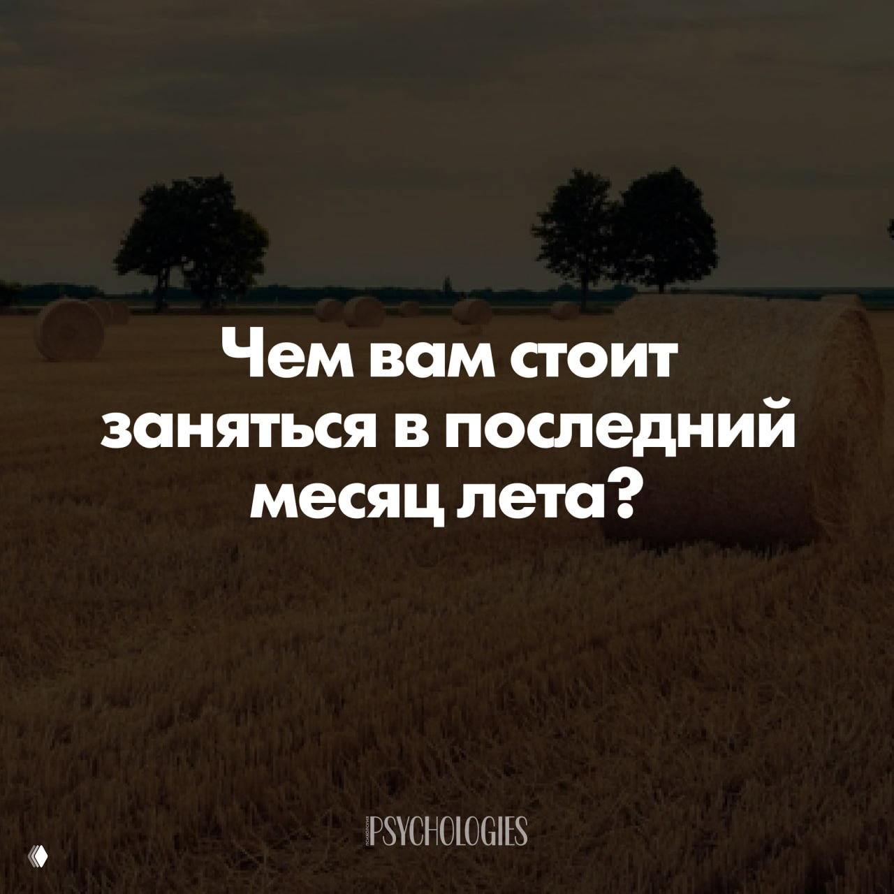 Тест: Чем вам стоит заняться в последний месяц лета?